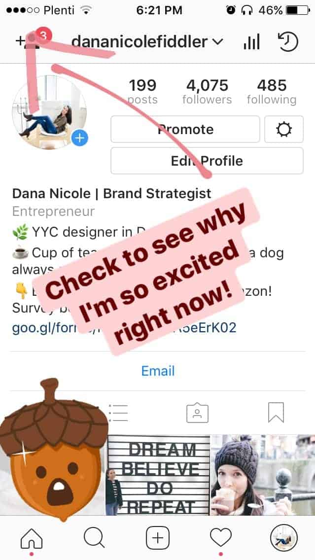 A screenshot of an Instagram story