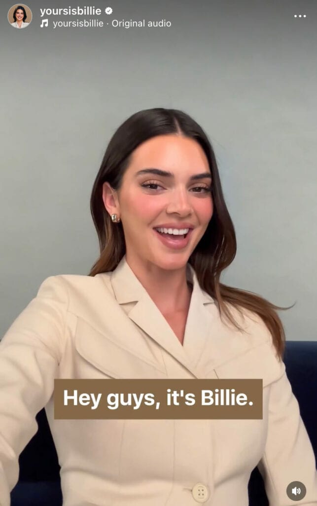 Meta AI Characters Billie - a woman with dark brown hair smiles at the camera.